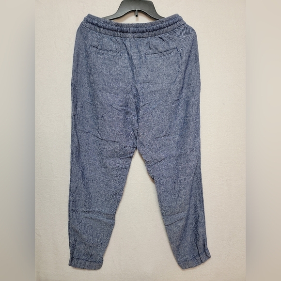 Women's Old Navy High Rise Cropped Chambray Blue Pants, Small, EUC - Picture 2 of 6
